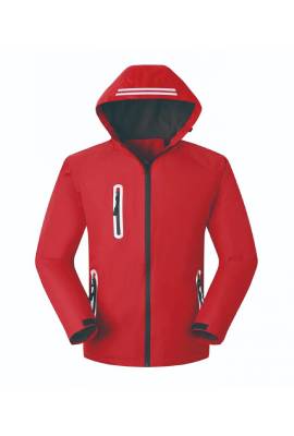 work jacket with reflective stripes